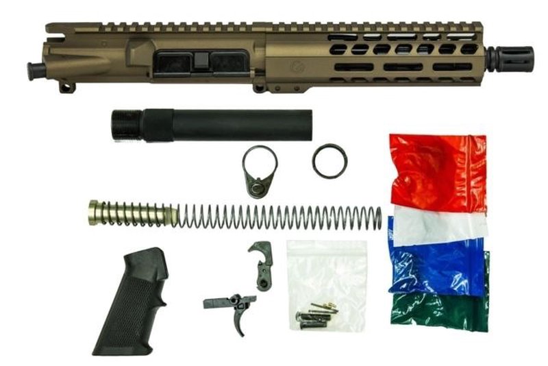 Ghost Firearms Upper Receiver, Pistol Lower Parts Kit, .300 Blackout, 10.5in Pistol, Moly Steel Barrel, 1-8 Twist, M-LOK Free Float Hand Guard