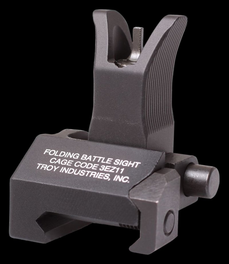 Troy Ind Tritium Front Folding BattleSight M4/M16 Picatinny Black Hardcoat