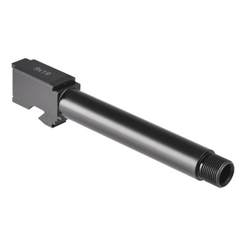 Brownells Match-Grade Glock 17 Barrel, Threaded 9mm, Black Nitride