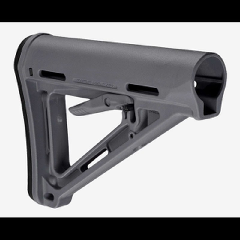 MAGPUL MAG400-GRY MOE Carbine Stock Stealth Gray Synthetic for AR-15, M16, M4 with Mil-Spec Tube