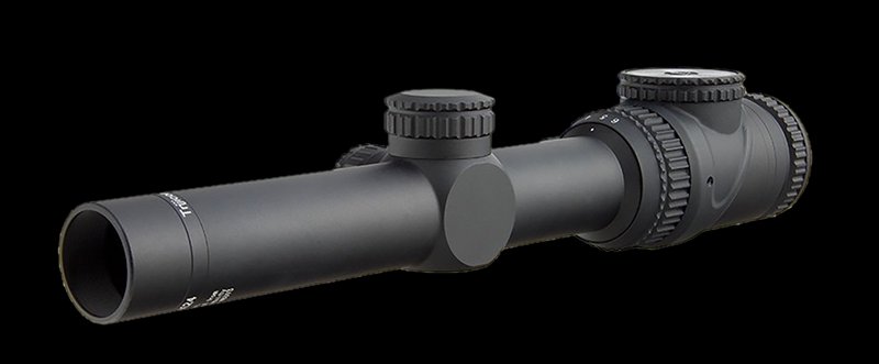 Trijicon AccuPoint TR25 1-6x24 Scope, 30mm Tube, Matte Black, Red Triangle Reticle