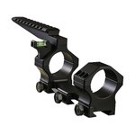 Hawkins Precision Heavy Tactical 1-Piece 34mm Pictanny-Style Scope Mount with Offset Level Cap and Picatinny Rail Matte Black Medium