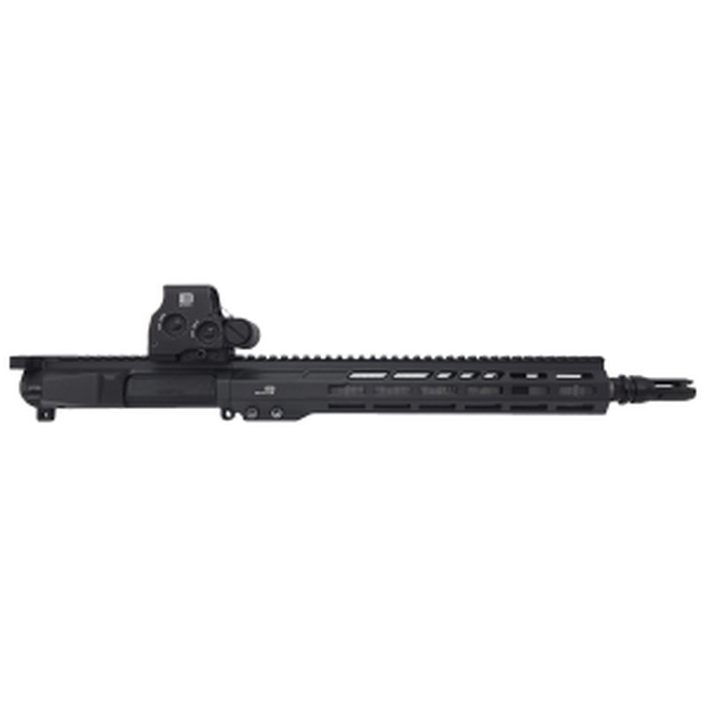 Blackout Defense .223 Wylde 13.9" Barrel Mid Length Fixed Gas Block Forward Assist Black Upper Receiver w/ Eotech EXPS2-0