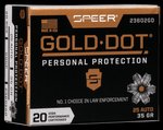 Speer Gold Dot .25 ACP Hollow Point 35 Grain 20 Rounds