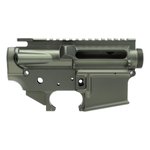 Evolve Weapons Systems AR-15 Receiver Set Upper + Lower Green Anodized