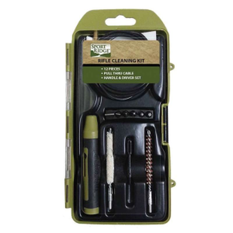 Sport Ridge 22 Cal 12-Piece Rifle Cleaning Kit w/Hard Case