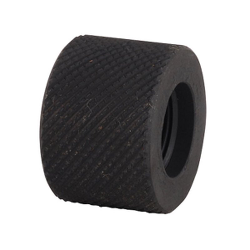Yankee Hill Machine Barrel Thread Protector Cap 1/2"-28 Bull Barrel Plated Steel Black