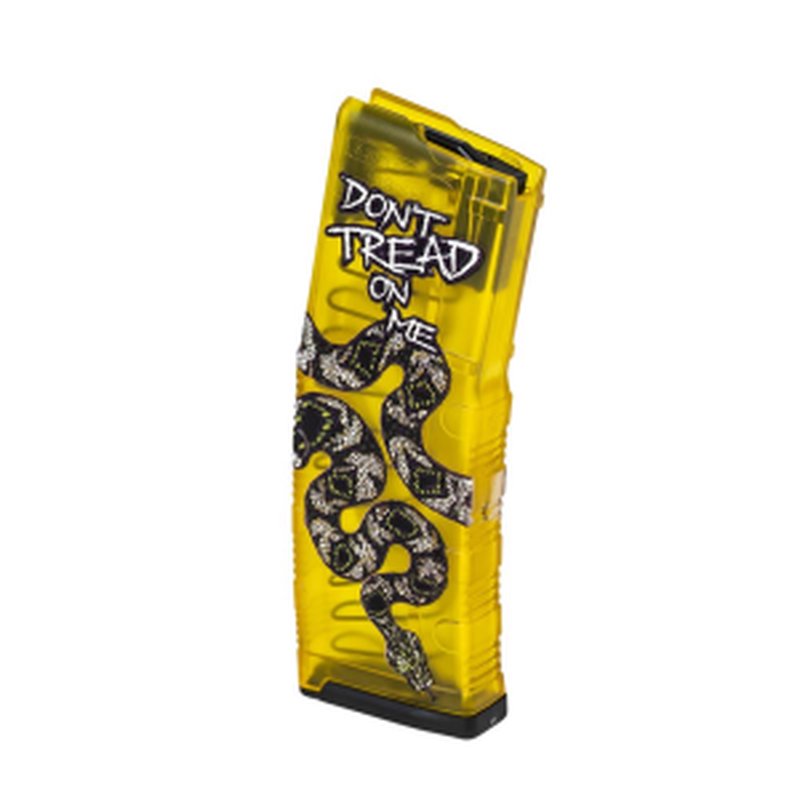 Amend2 AR-15 Magazine Translucent Yellow Don't Tread On Me 5.56x45mm/.223 Rem 30rd