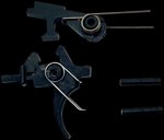 LBE Unlimited AR2STG Two-Stage Replacement Trigger AR-15 Curved Shoe 4.2-4.6 lb