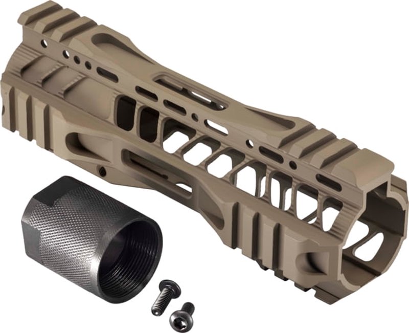 TRYBE Defense AR-15 M-LOK Extra Lightweight Quad Handguard w/ Cut Rail
