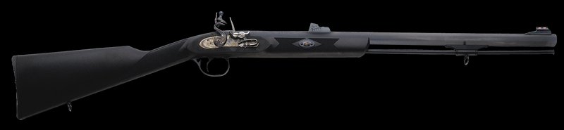 Traditions Deerhunter 50 Cal Flintlock Rifle 24in Blue Synthetic