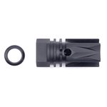 LBE Unlimited Flash Hider ARFH-REV 1/2x28 Thread 556NATO 223 Rem Matte Black