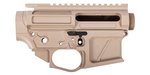 PSA Custom Series Billet Receiver Set w/Ambi Bolt Release and Tension Screw - Tan