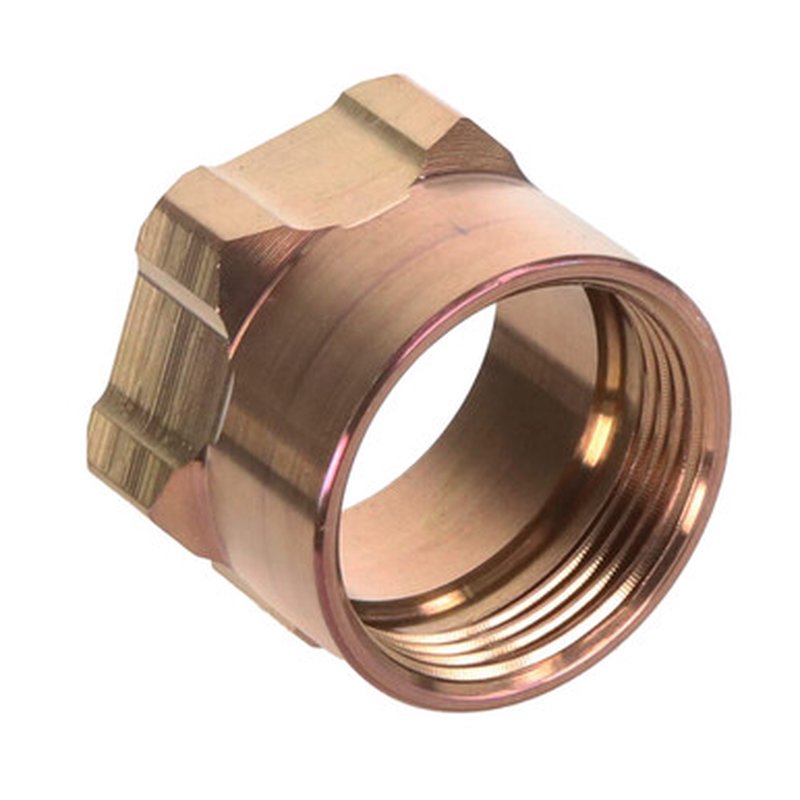 Q LLC Honey Badger Gas Block Jam Nut Stainless Steel