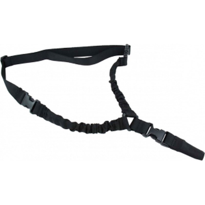 TacFire SL002B One Point Sling 30-40 Adjustable Double Bungee Black Nylon Webbing for Rifle