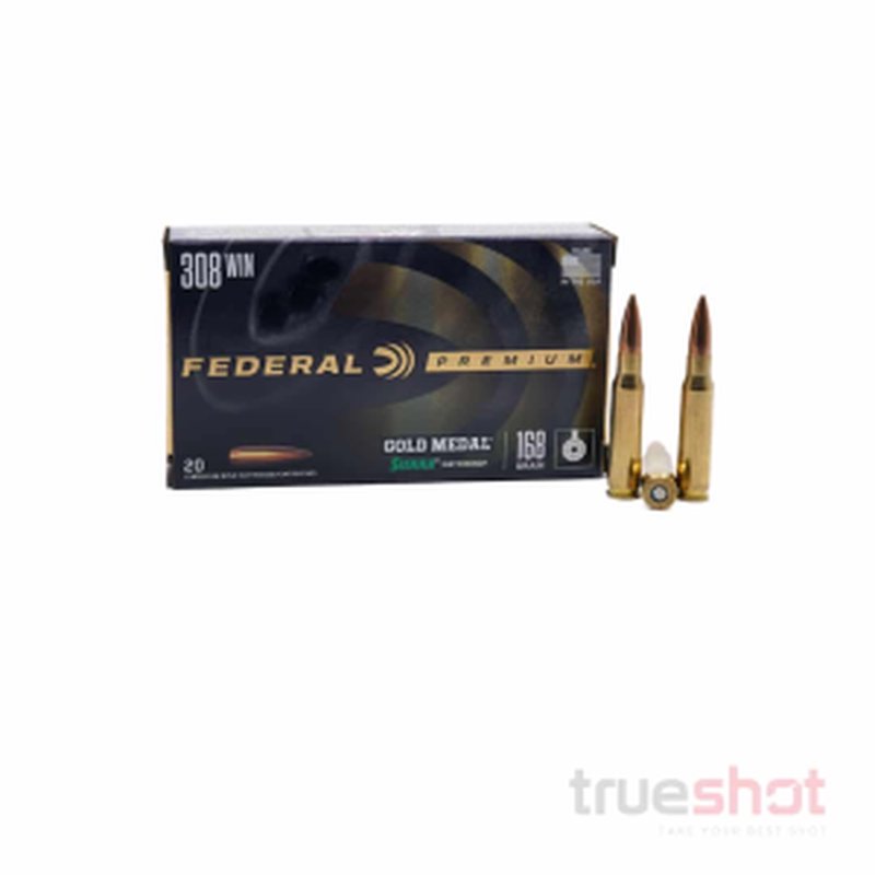 Federal Gold Medal Match 308 Win 168 Grain SMK 20 Rounds