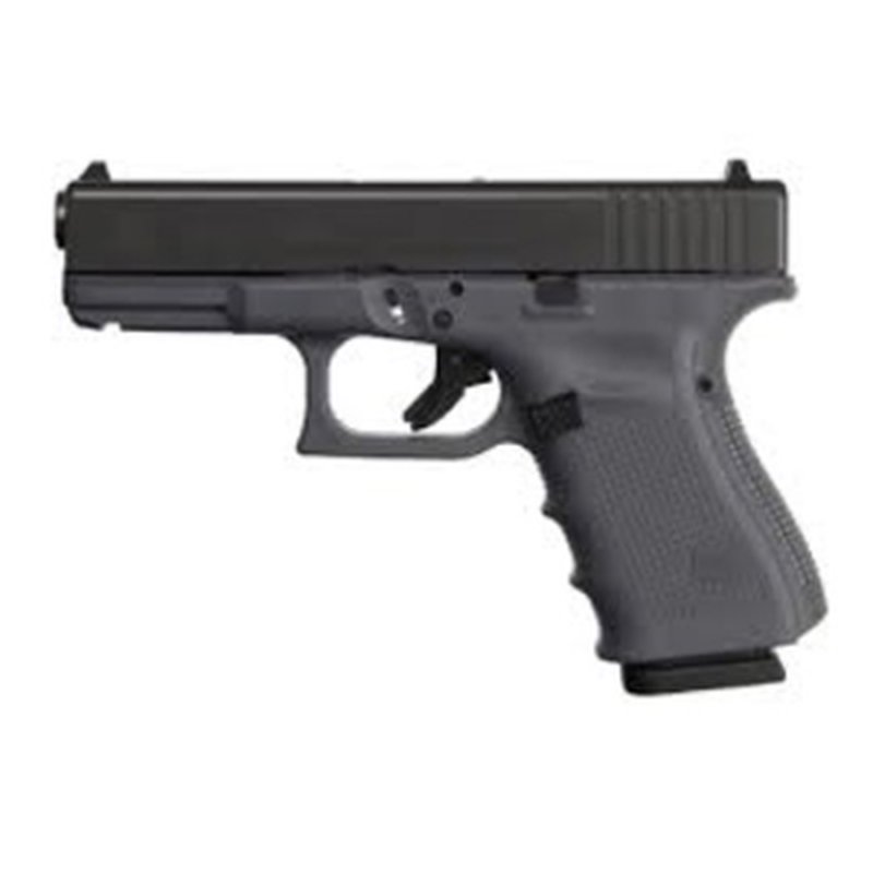 Glock G19 Gen4 9mm Gray Semi-Auto Pistol (Fixed Sights)
