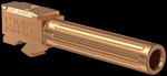 CMC Triggers Match Precision Drop-In Barrel for Glock 19 Gen 3-4 9mm 4.01in Bronze