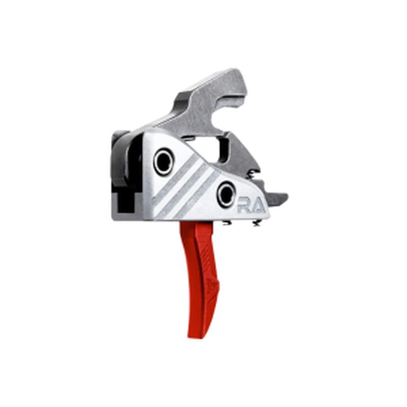 Rise Armament Blitz AR-Platform Drop-In Trigger, Single Stage, 3.5 lb Pull, Black/Red, Includes Anti-Walk Pins