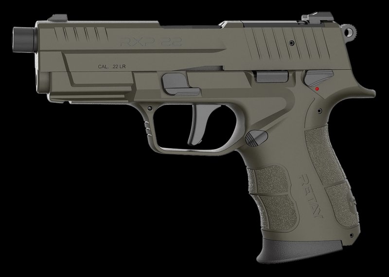 Retay Usa Rxp22 Pistol .22 LR Threaded Barrel ODG Finish with 10-Round Magazines