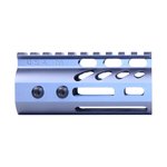 Guntec USA 4in Ultra Lightweight Thin M-LOK System Handguard w/ Monolithic Top Rail