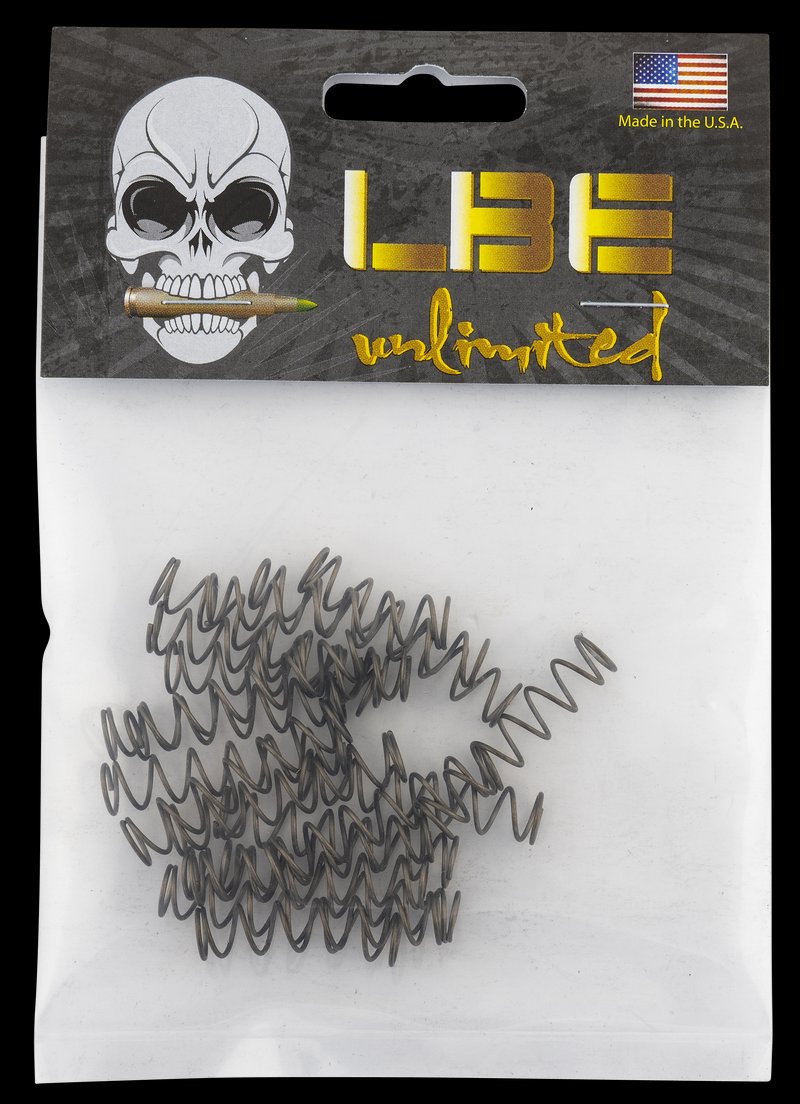 LBE Unlimited ARMCS20PK AR Parts Magazine Catch Springs for AR-15 20-Pack, Steel, Black Finish.