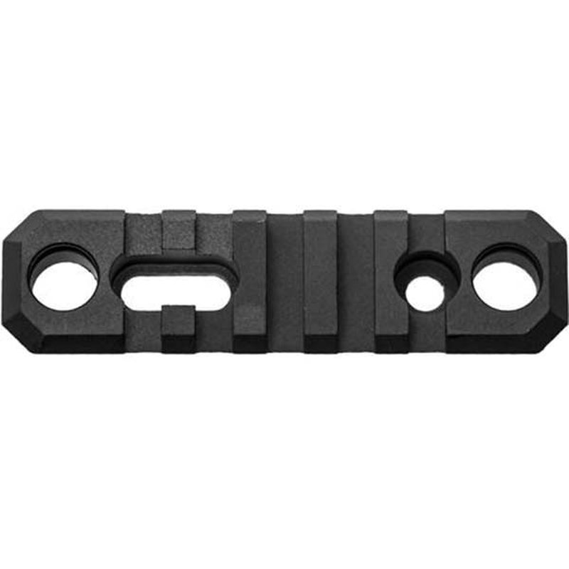 GrovTec GTSW192 3.1-Inch 5-Slot Picatinny Stock Rail AR Black Type III Anodized