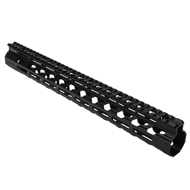 Firefield Verge M-LOK 15\" Aluminum Picatinny Rail, Hardcoat Anodized Black - FF34067