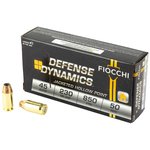 Fiocchi Defense Dynamics .45 ACP 230 Grain Jacketed Hollow Point Ammo 50/500 Pack 45T500