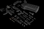 CMMG ZEROED AR-15 Lower Parts Kit Ambidextrous Safety Mag Catch Black Grip