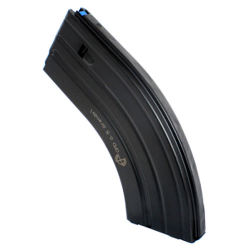 DuraMag DRM-2865041206CPD 26-Round AR-15 Magazine 6.5 Grendel / 6mmARC Black/Blue Follower
