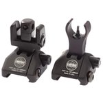 LWRC Skirmish AR-15 Sight Set (Black) Low-Profile Folding