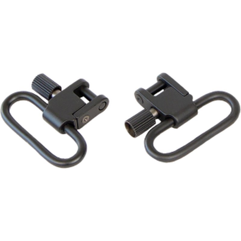 Bulldog BD882 Deluxe Locking Swivel Set 1.25" Loop Size (Black Steel)