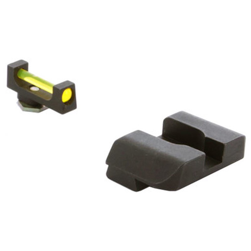 AmeriGlo Amber Fiber Optic Front & Rear Sight Set Glock Gen 1-4