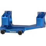 Warne 1-Piece Gen 2 X-SKEL 1-Piece Cantilever Picatinny Scope Mount 30mm Rings Blue