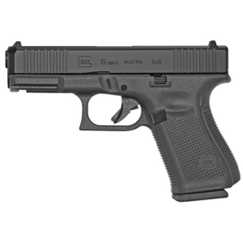 Glock G19 Gen 5 9mm 4.02 in 15rd Pistol - Black