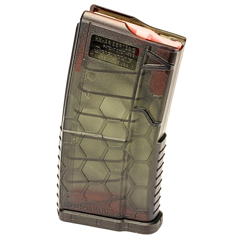 HEXMAG Series 2 Shorty AR-15 5.56 NATO 20-Round Translucent Smoke Magazine HX20-AR15S2-SMK