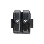Safariland 777 Slimline Triple Magazine Pouch Fits GLOCK 17/22 - Plain Black with Brass Snap