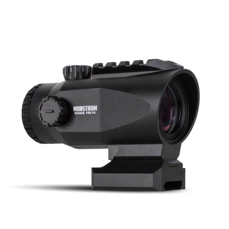 Monstrum Ruckus Pro 4x20mm Prismatic Red Dot w/ Piggyback Shake Awake