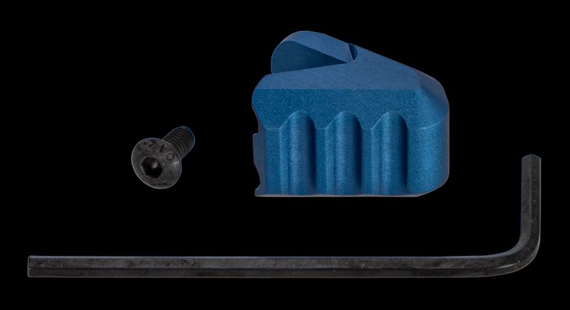 Strike ISO Tab AR Charging Handle Extension Blue Anodized Aluminum ISOTABBLU