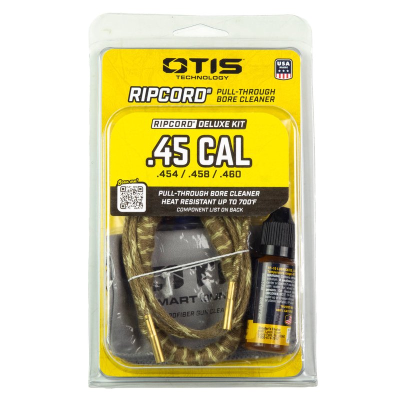 Otis Technology Ripcord Deluxe .45 cal bore cleaning kit w/ FP-10 CLP (FG-RCD-345)