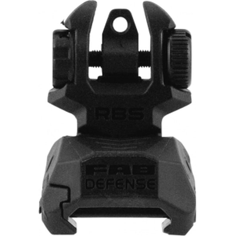 FAB Defense FX-RBS Rear Back-Up Sight Folding Black for AR-15, M4, M16