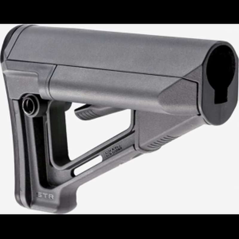 Magpul MAG470-GRY STR Carbine Stock Stealth Gray Synthetic for AR-15, M16, M4 with Mil-Spec Tube (Tube Not Included)
