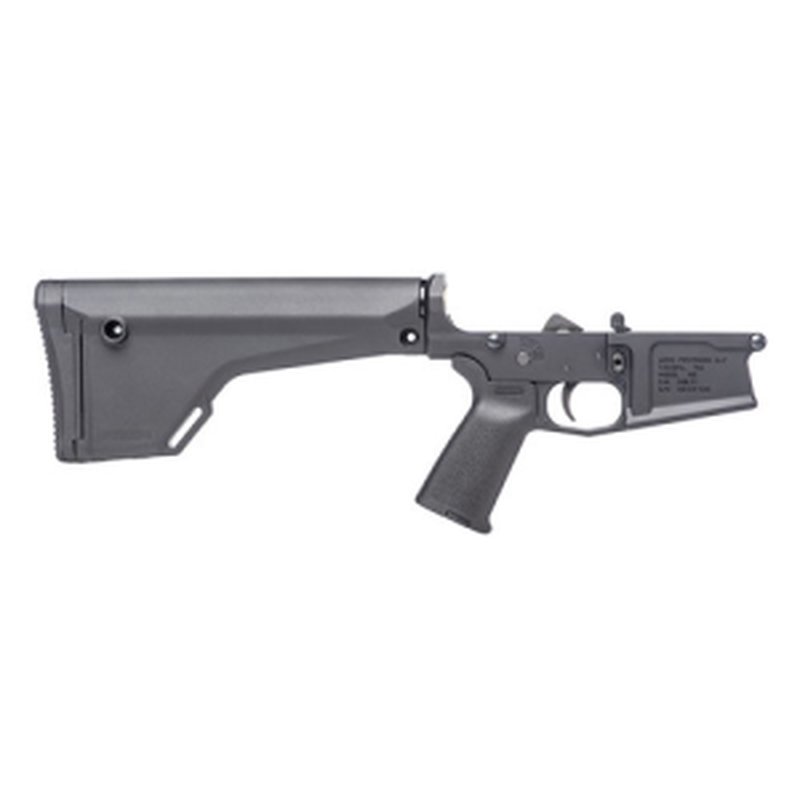 AERO PRECISION M5 Complete Lower Receiver w/ MOE® Grip & Fixed Rifle Stock Anodized Black