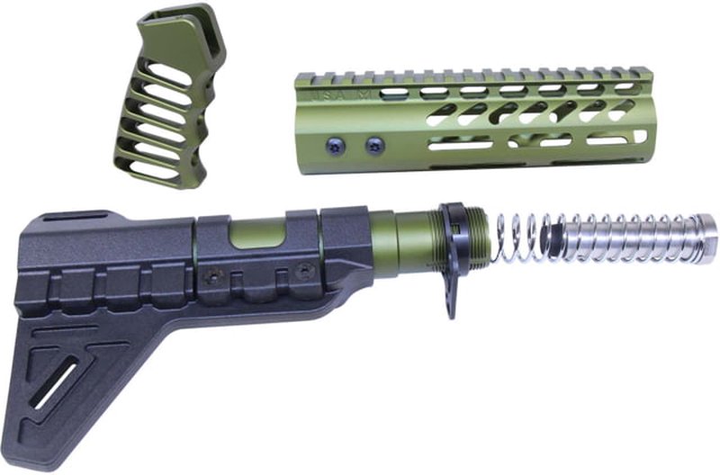Guntec USA AR-15 Pistol Furniture Set with Micro Breach Pistol Brace
