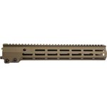 Geissele Automatics 05650S Super Modular Rail MK16 13.50" M-LOK, Desert Dirt Aluminum for AR Platform, Barrel Nut Included