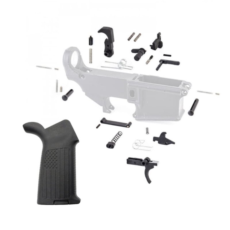 Tiger Rock Lower Parts Kit w/ Flag Grip LPK-17-FLAG