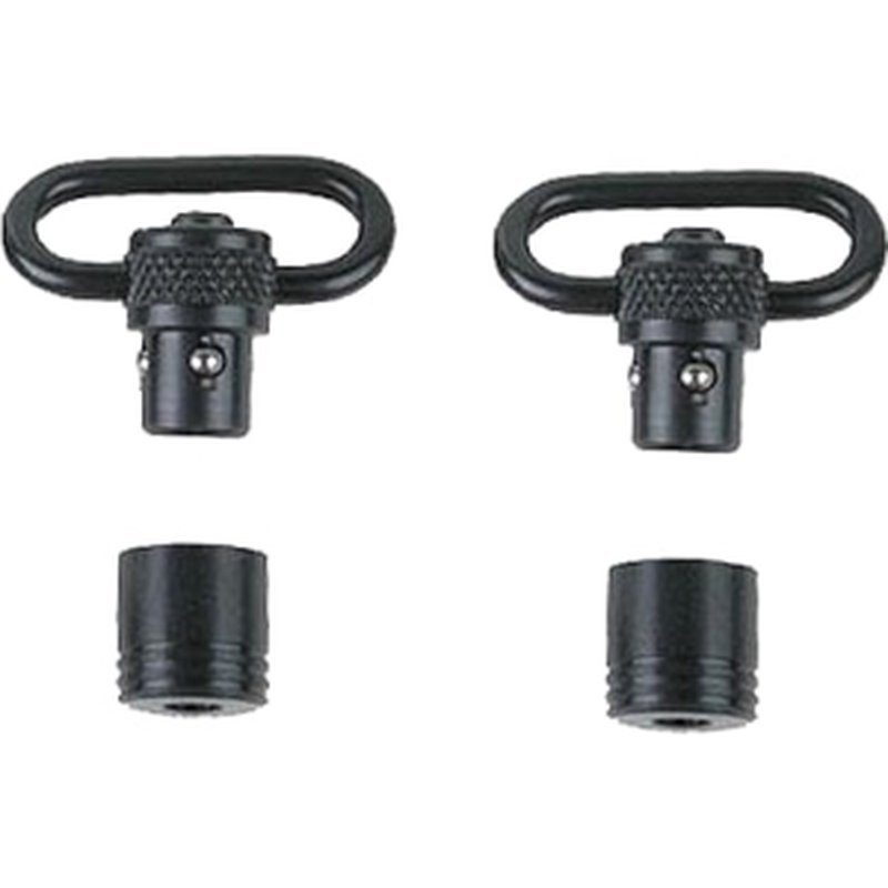 Uncle Mikes 1011-2 1" Quick Detach Push Button Sling Swivel 1" Blued