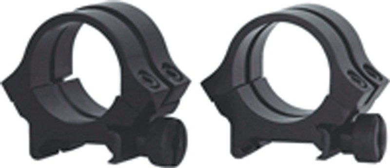 Weaver Optics Quad-Lock 1 in Scope Rings Medium Matte Black Detachable