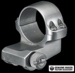 Ruger 4KO Offset Ring Medium 1" Stainless Steel Scope Ring